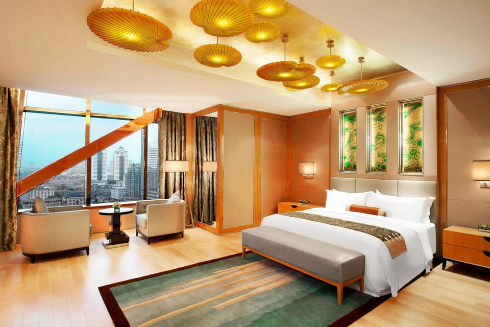 Presidential Suite, 2 Bedrooms | In-room safe, desk, laptop workspace, blackout drapes