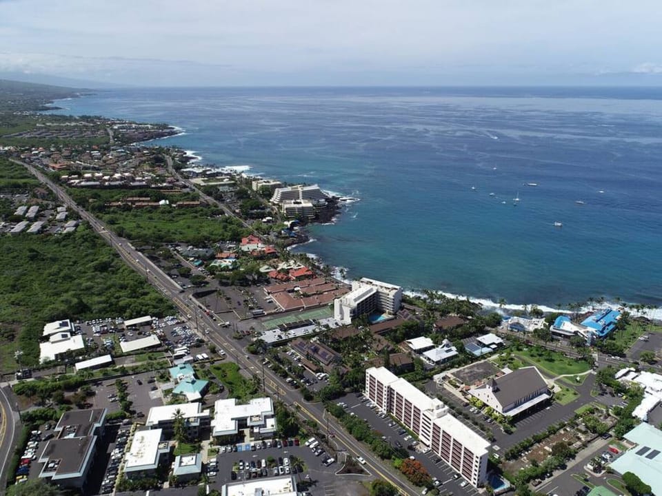 Bird`s eye view, just a block from the water (we`re the big building at the bottom of the picture)