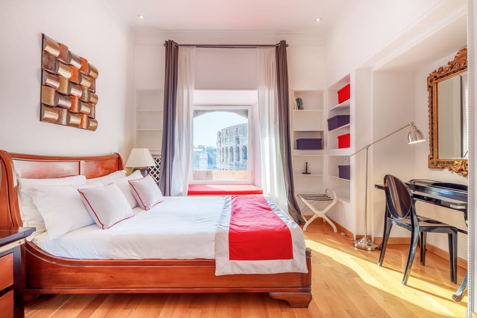 Double Room (with Coliseum View) | Premium bedding, down comforters, minibar, in-room safe