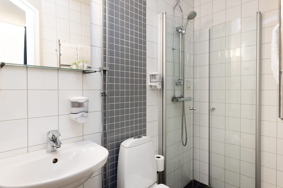 Standard Single Room | Bathroom | Shower, hair dryer, towels