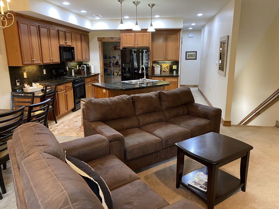 Living Room with new couch and Love seat 
