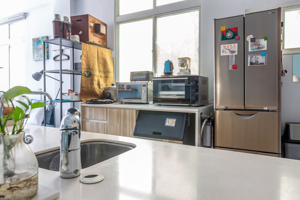 Deluxe Quadruple Room, Balcony (with private bathroom outside room) | Private kitchenette | Mini-fridge