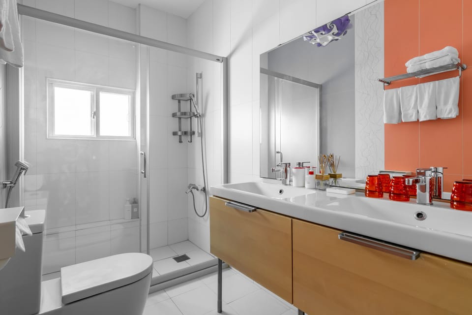 Superior Quadruple Room, Balcony | Bathroom | Shower, rainfall showerhead, hair dryer, slippers