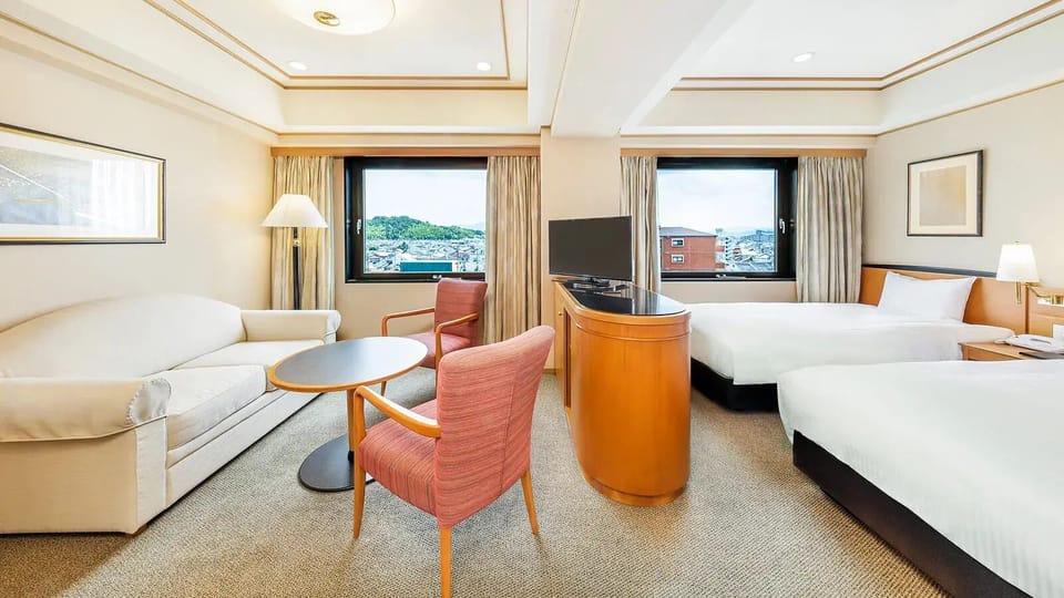 Suite Twin Room, Non Smoking | Iron/ironing board (on request), WiFi (free), bed sheets