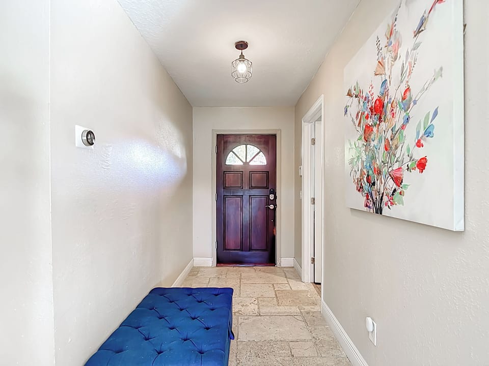 Entry door and foyer