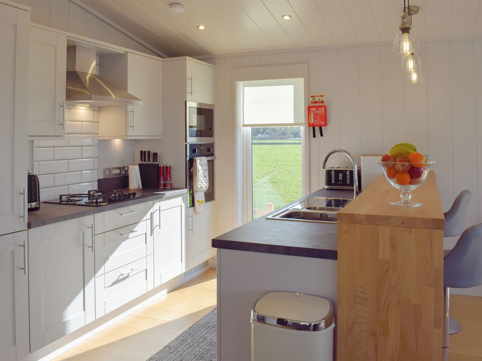 Well equipped kitchen area | Willow Lodge - Cree Valley Lodges, Creetown
