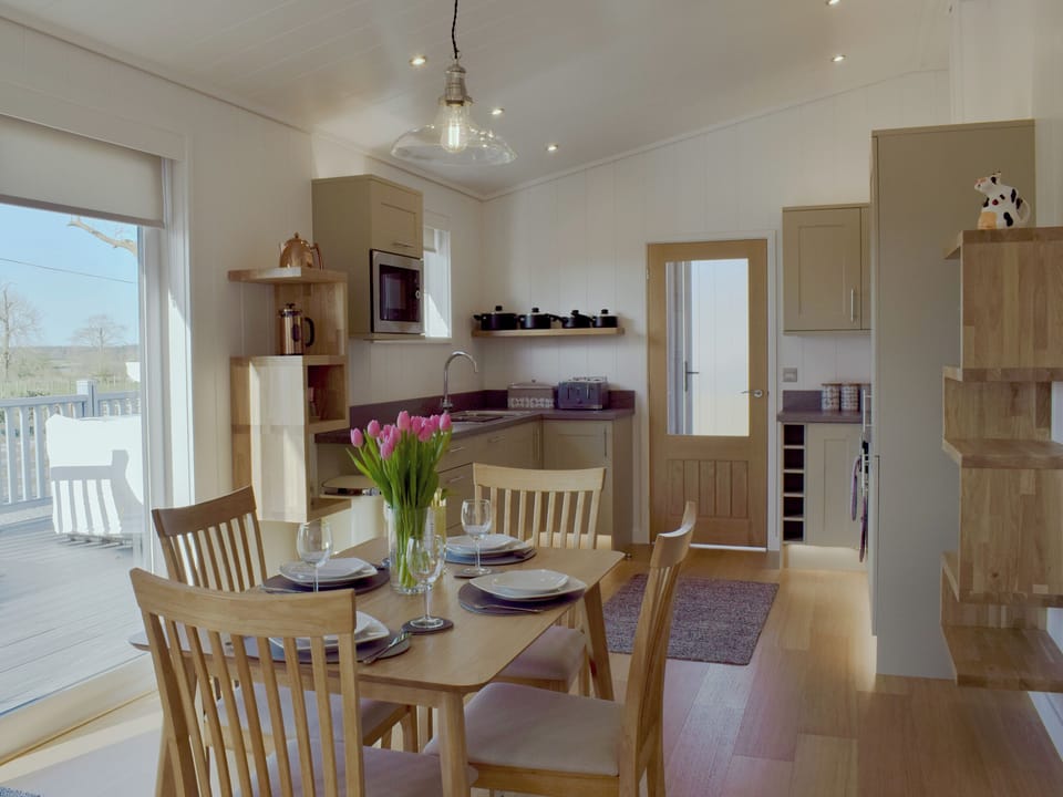 Chamring dining/ kitchen area | Cree Lodge - Cree Valley Lodges, Creetown