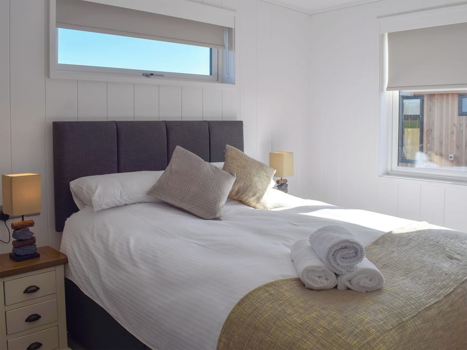 Comfortable double bedroom | Cree Lodge - Cree Valley Lodges, Creetown