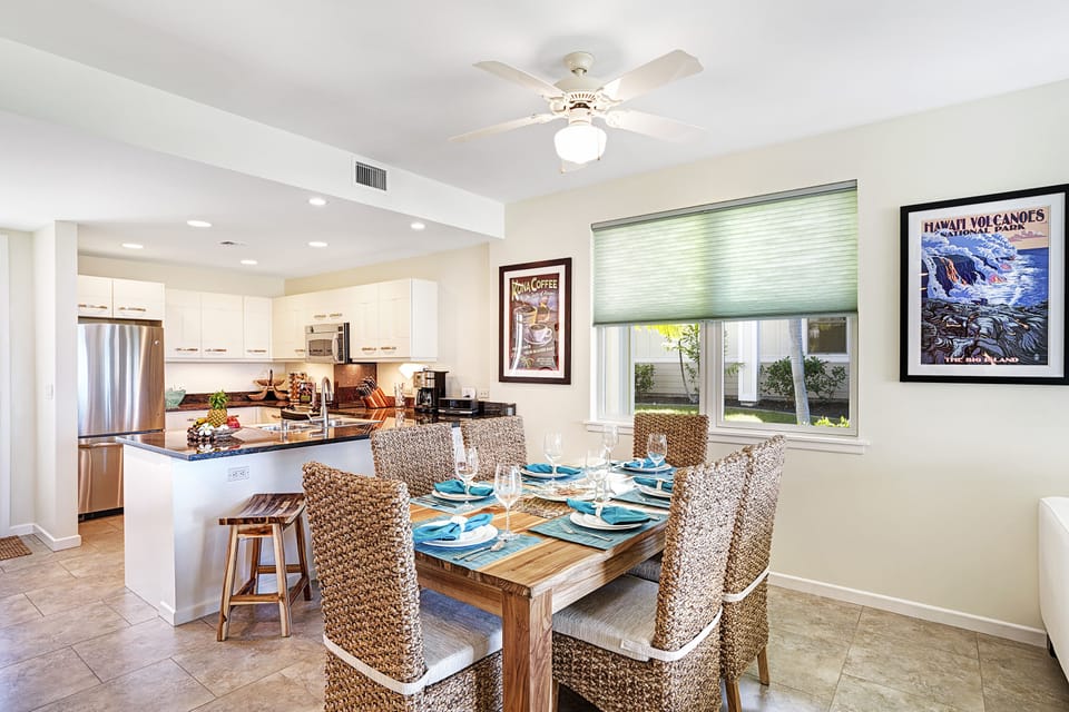 Open dining area
