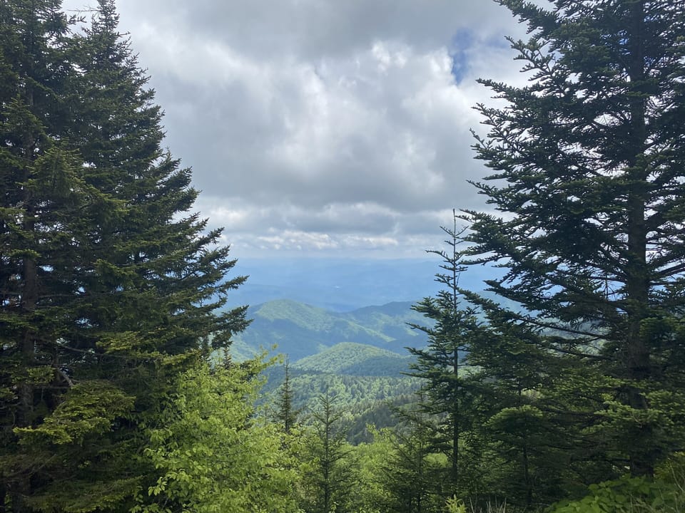 Cligman’s Dome, visible from a distance from our property; about 30 min away