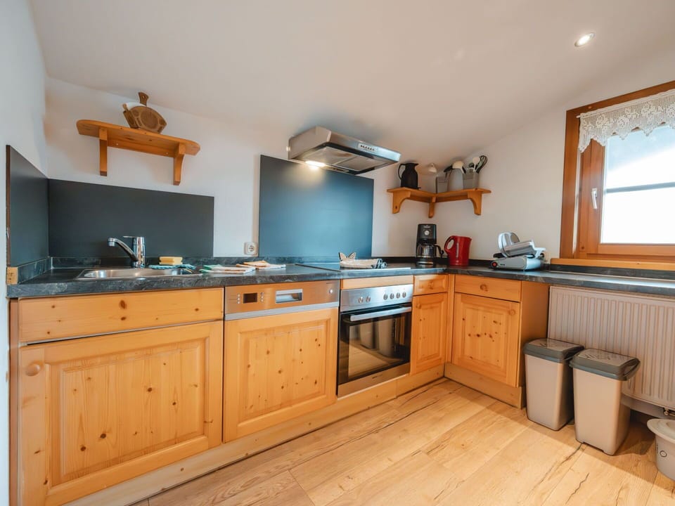 Kitchen, Wood, Cabinetry, Interior Design, Countertop, Kitchen Appliance, Major Appliance, Flooring, Furniture, Ceiling