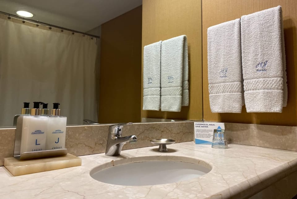 Family Room | Bathroom | Shower, rainfall showerhead, free toiletries, hair dryer