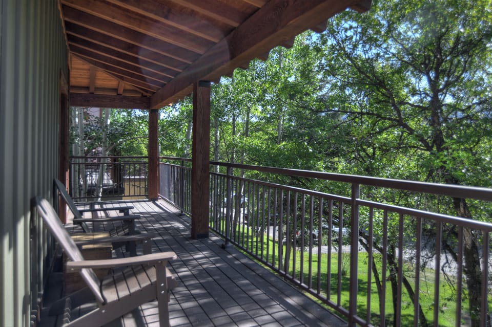 Sit back and relax on the back deck