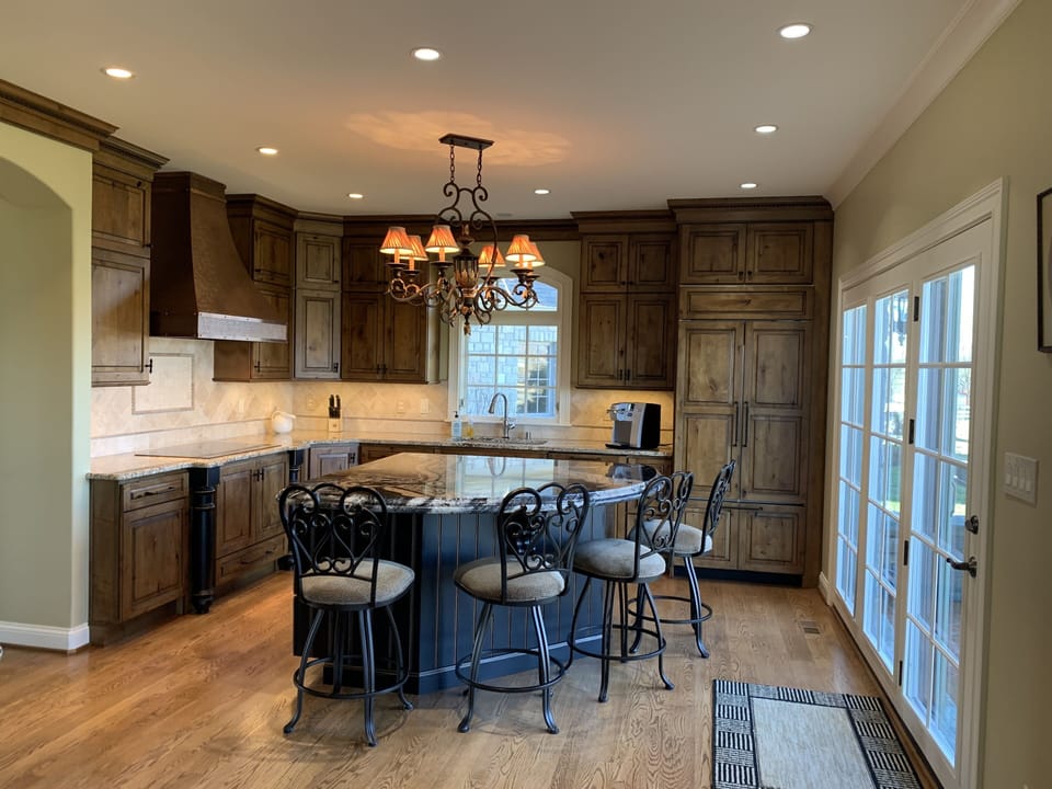 Custom kitchen with subzero refrigerator