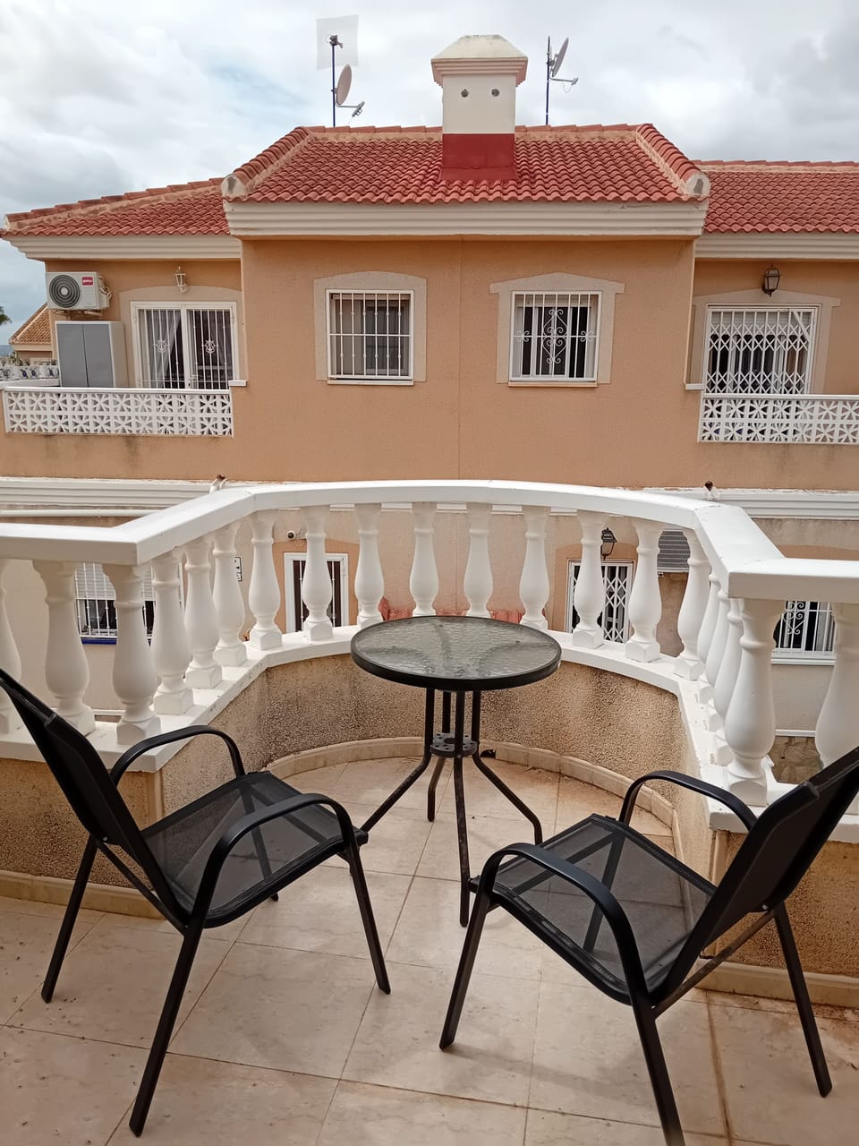 Balcony leading from the main bedroom.