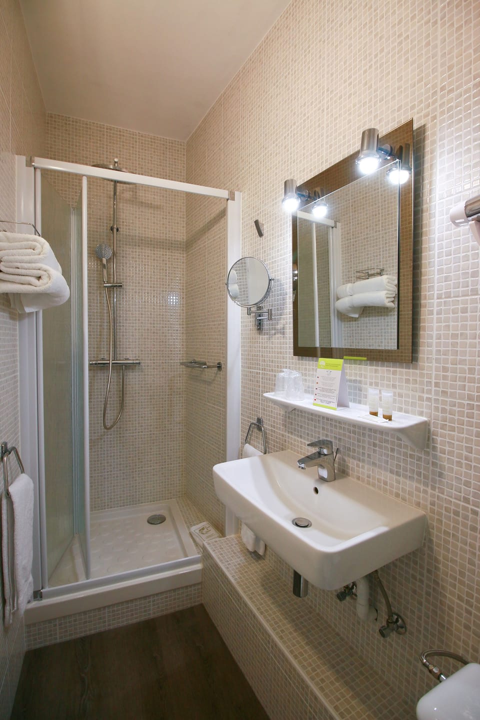 Free toiletries, hair dryer, towels