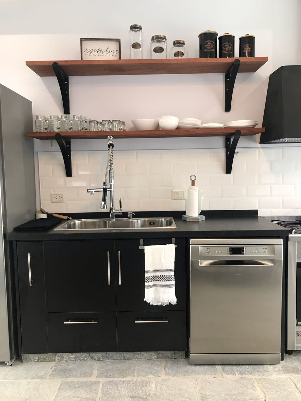 sink and dishwasher
