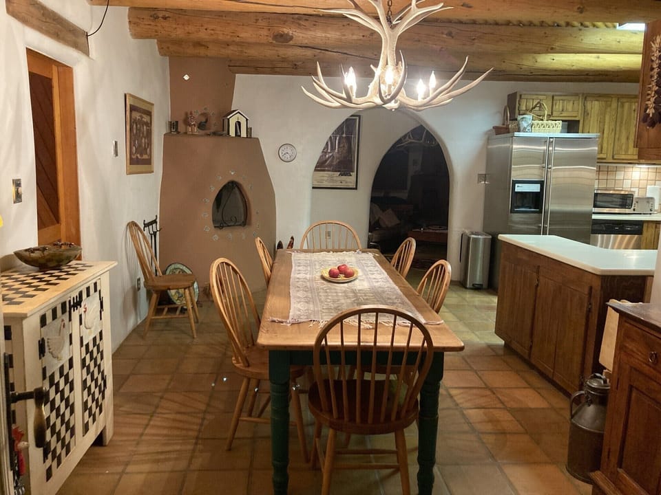 Dinner table and kiva