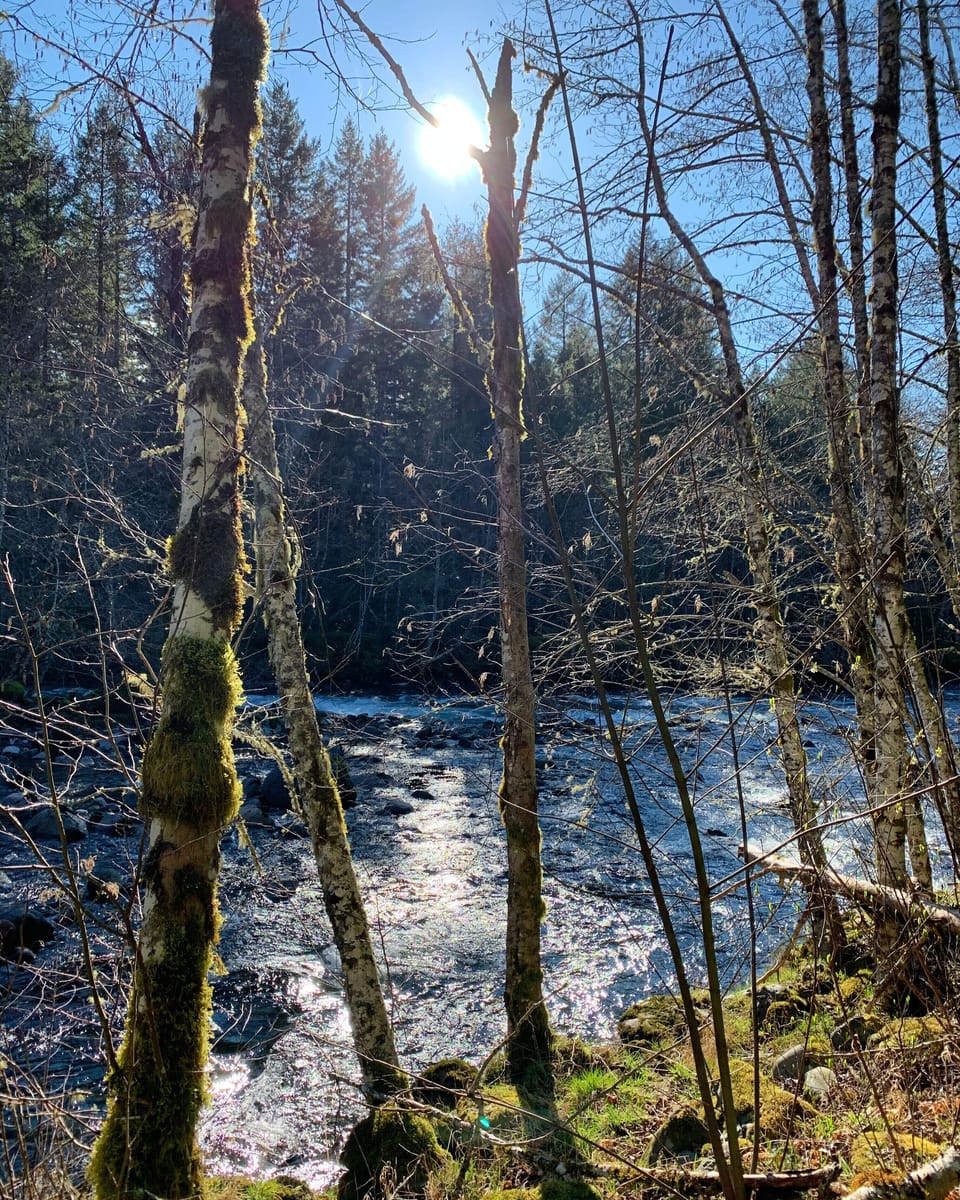 A walk along the river is mere minutes from the front door. 