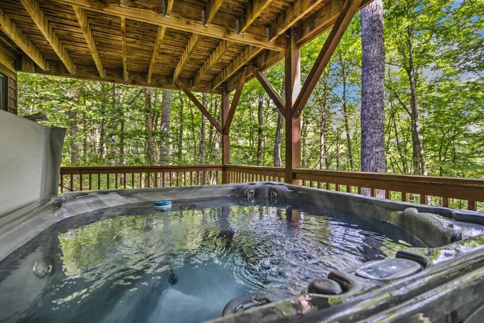 Hot Tub on Lower Rear Deck