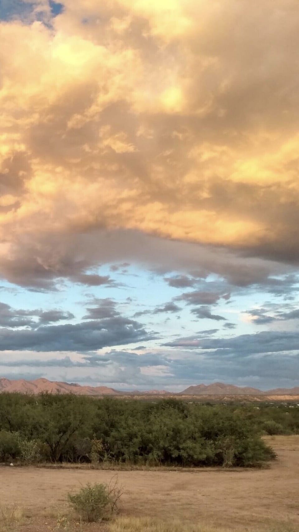 Gorgeous monsoon sky over the Ranchito