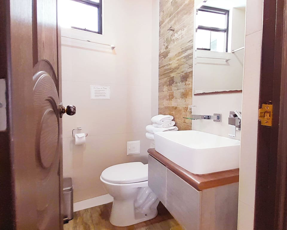 Superior Double Room | Bathroom | Shower, hair dryer, towels, soap