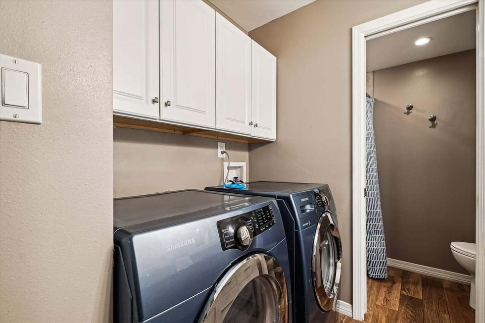 Washer and dryer