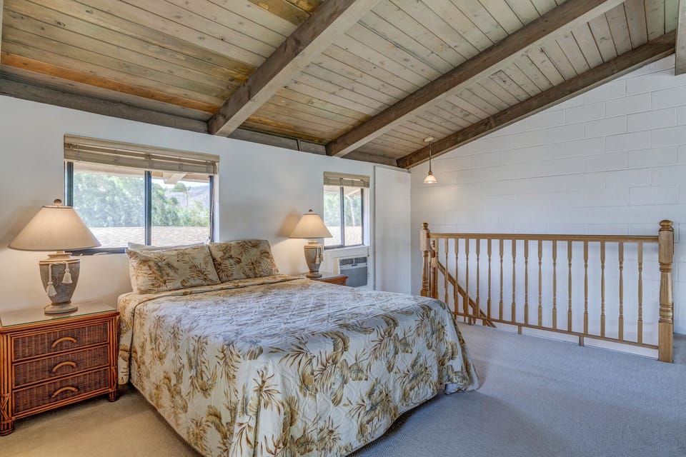 Lofted second bedroom