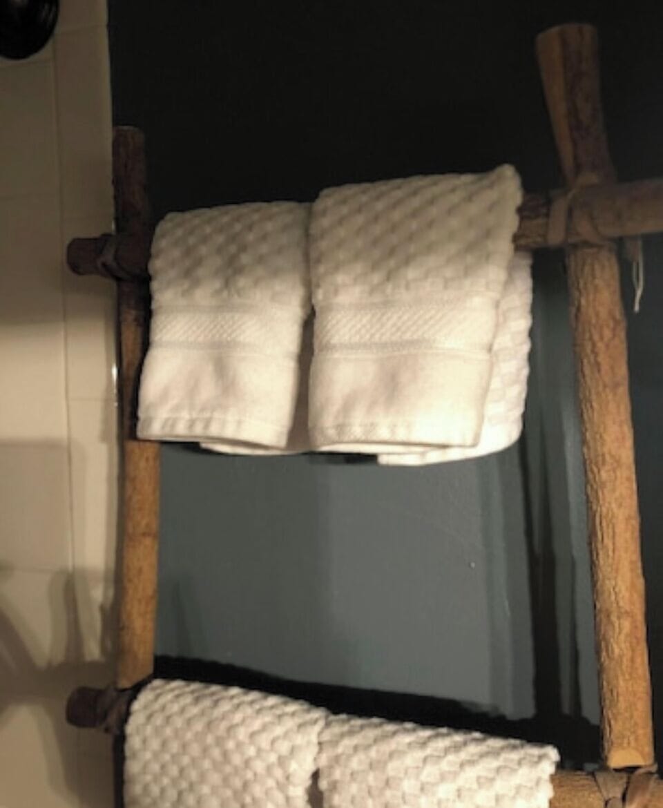 There are plush Egyptian cotton towels for your use. 