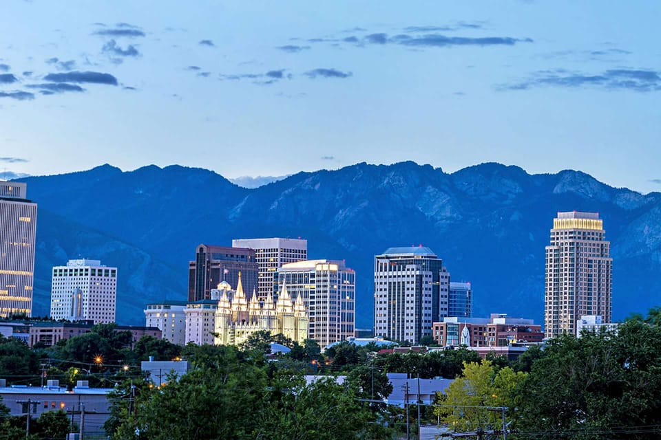 Downtown Salt Lake City also known as Ski City, is home to the SLC international airport hub, the beginning of your Utah adventure!