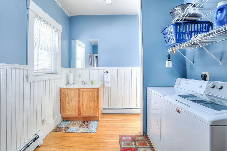 Main Floor - 1/2 Bathroom with Washer/Dryer - located off Living Room #1