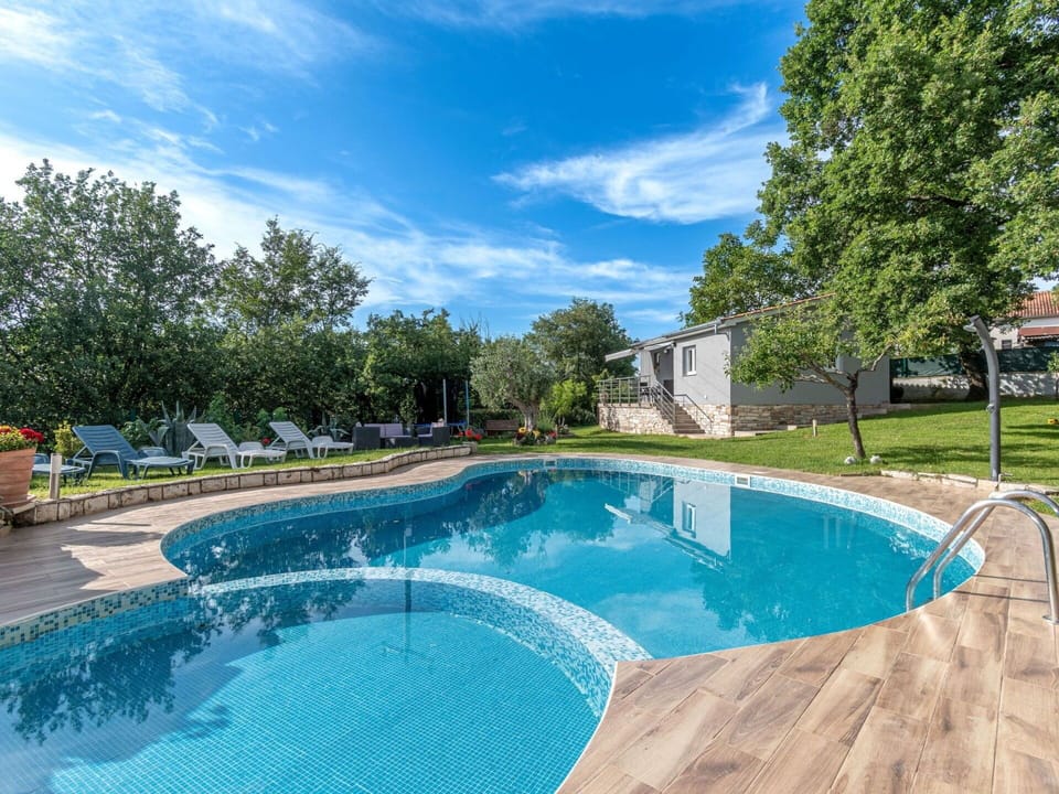 Blue, Swimming Pool, Shade, Resort, Garden, Outdoor Furniture, Landscaping, Backyard, Eco Hotel, Water Feature