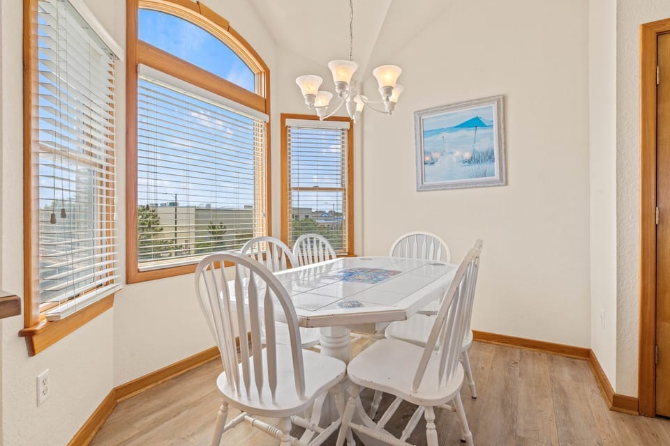 Kitchen Table in the Breakfast Nook on Third Level