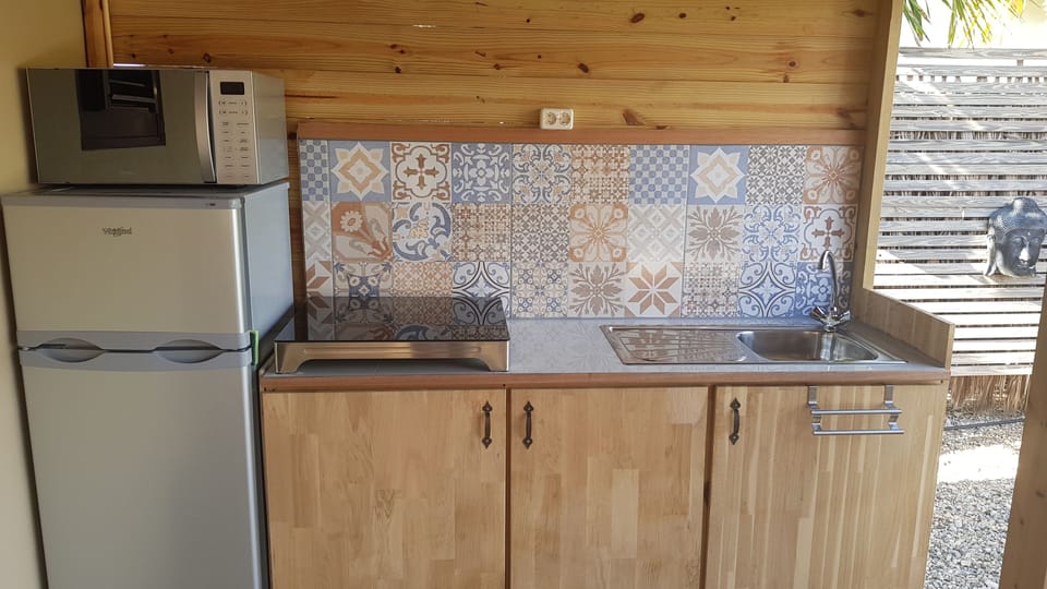 Exclusive Room, Non Smoking | Private kitchen | Full-size fridge, microwave, stovetop, coffee/tea maker