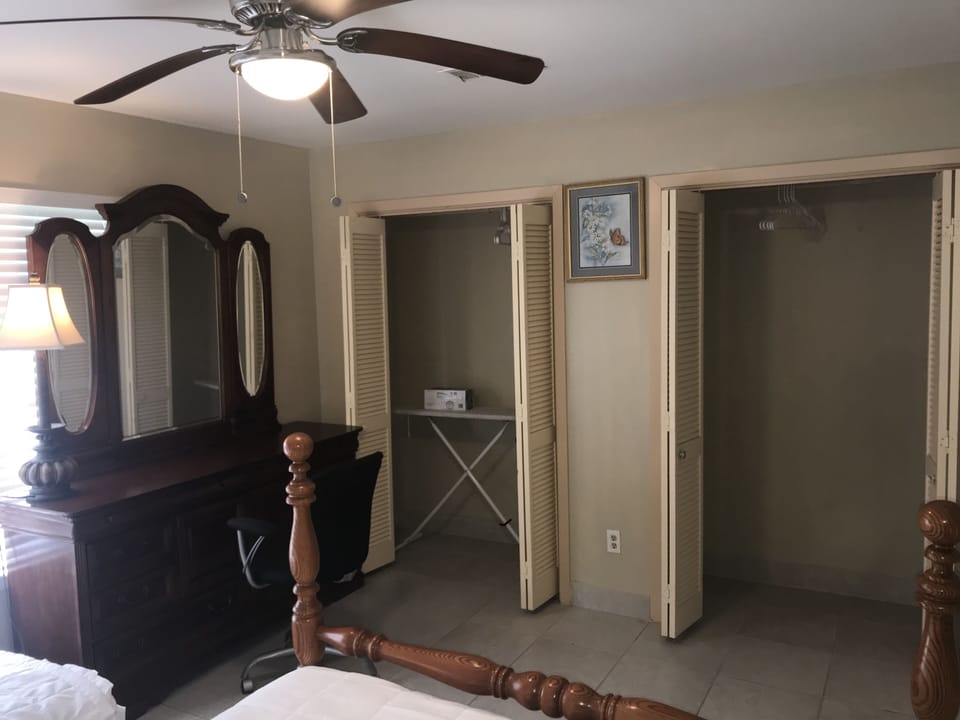 Big dresser and double closet