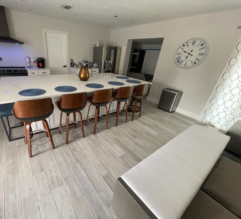 Large island - seats 6.