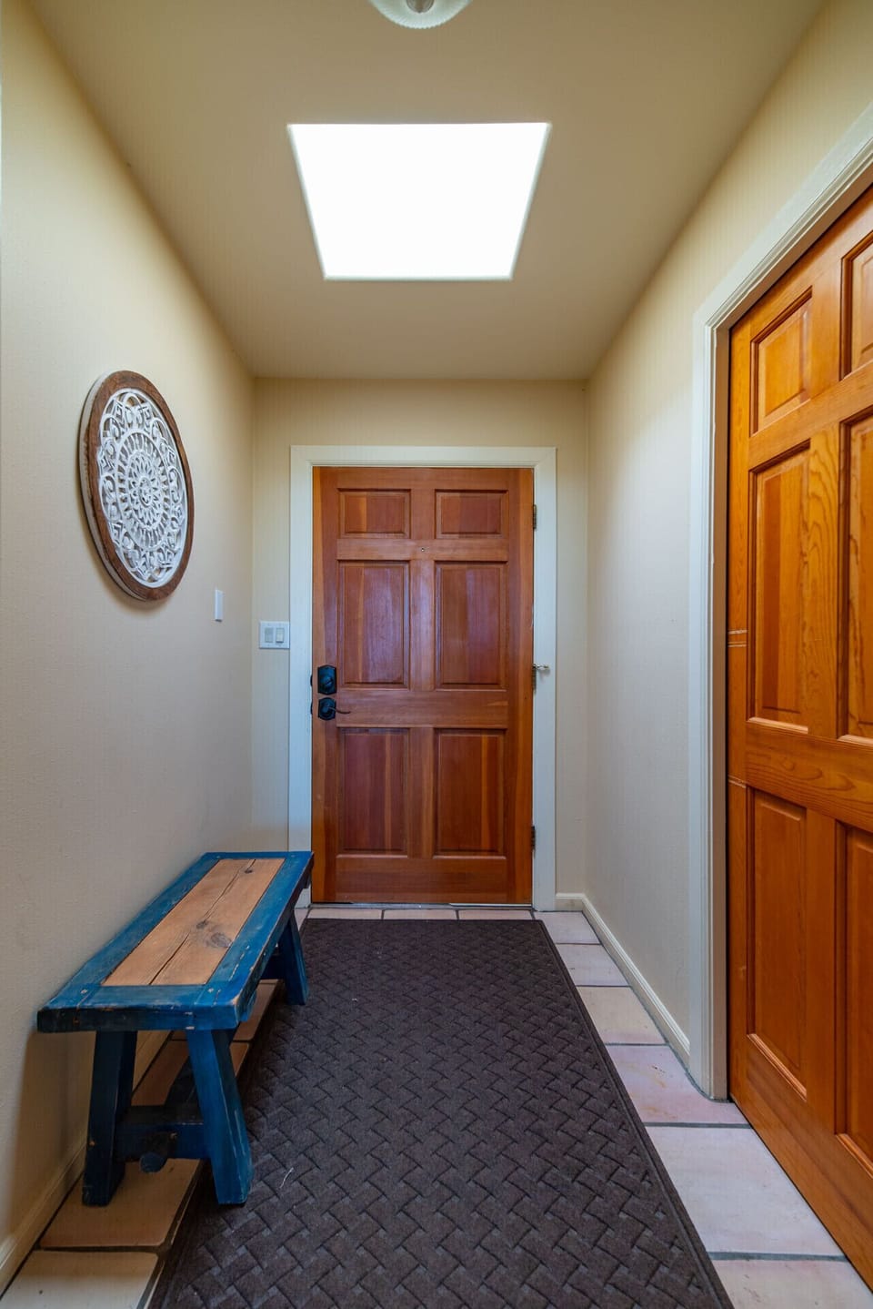 Entryway to the driveway.