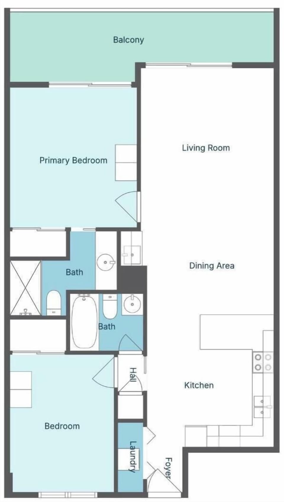 BeachCrest 805 - Floor Plan