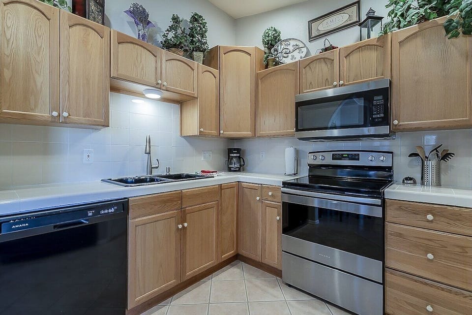 Cook with ease in the updated kitchen, fully equipped for delicious, home-style meals