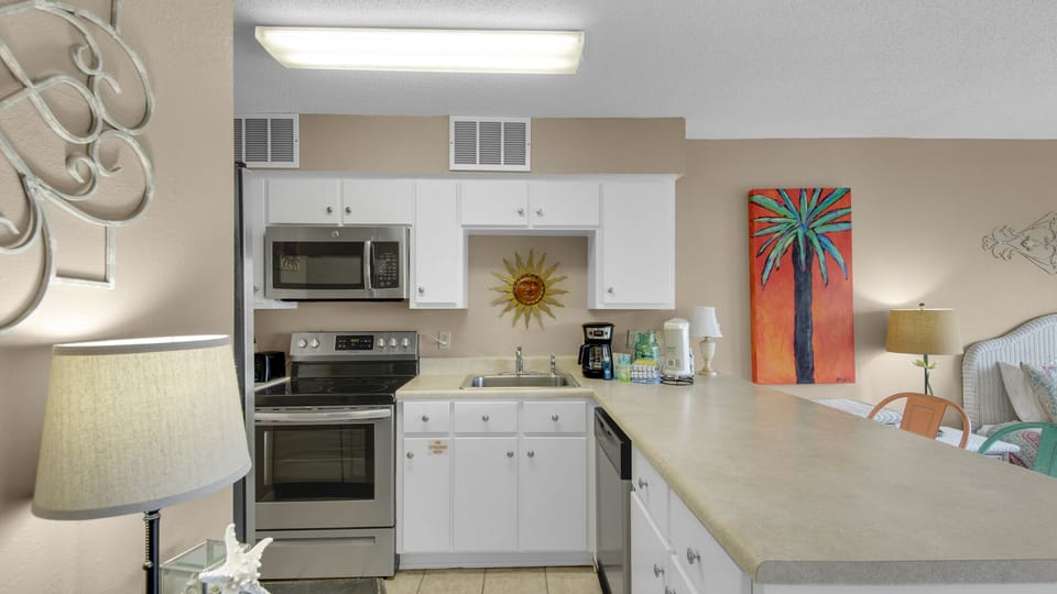 Beachfront II 202A Kitchen