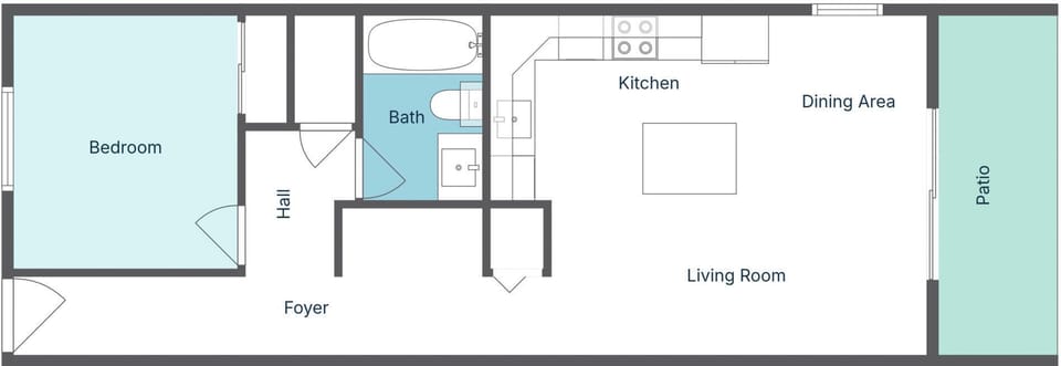 Beachside Condo 13 - Floor Plan