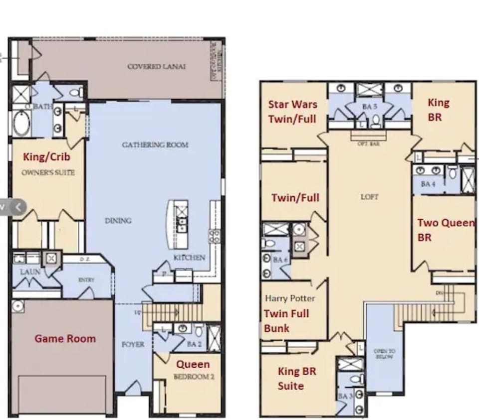 2D Floor Plan for your guide.