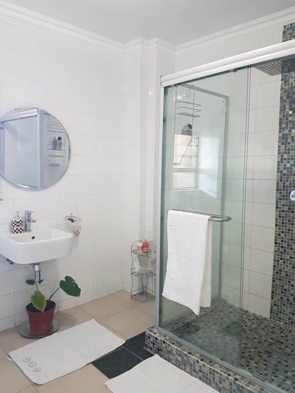 Sunbirds Chobe Villa | Bathroom | Shower, hair dryer, towels