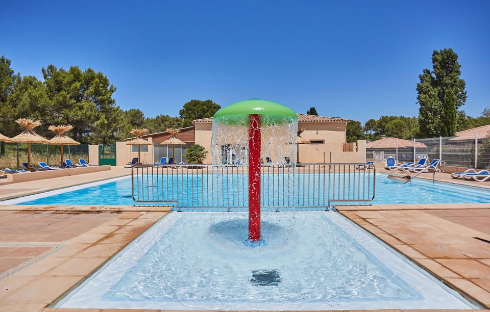 Take a dip in the outdoor pool.