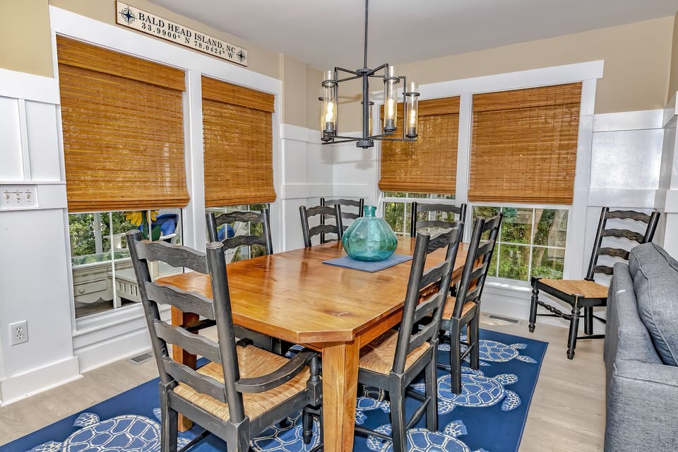 Dining table seats 8