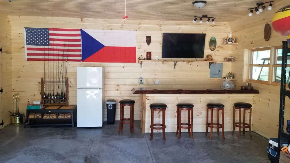 Bar in garage 