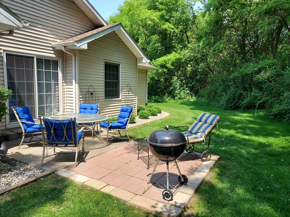 Relax in the beautiful backyard off of the dining room