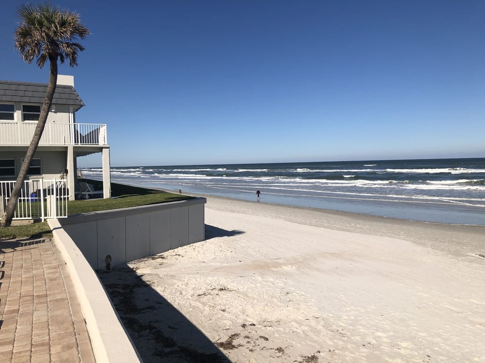 Beach/ Ocean view from pool. 