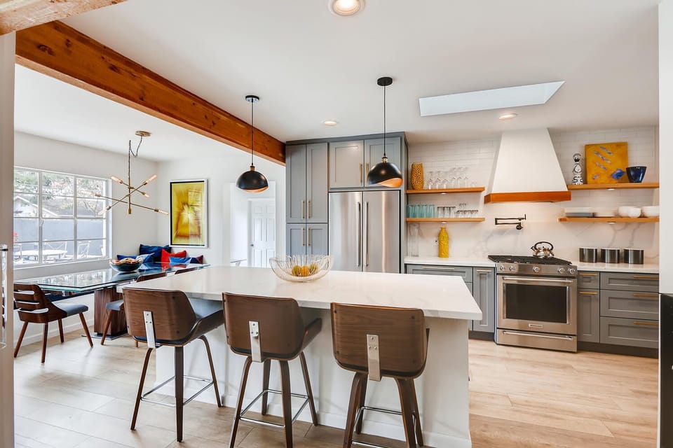 Chef's kitchen with pot filler 