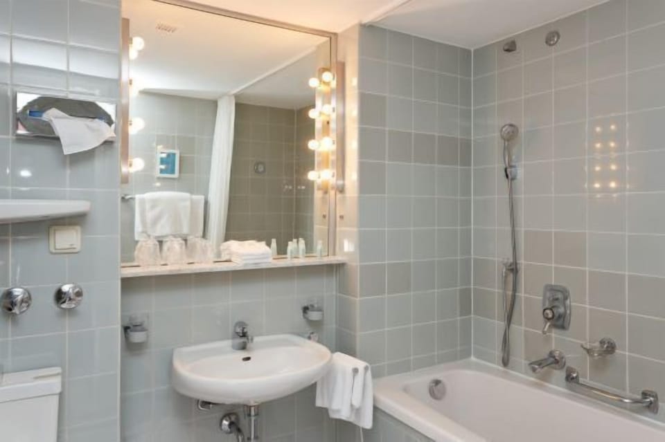 Hair dryer, towels